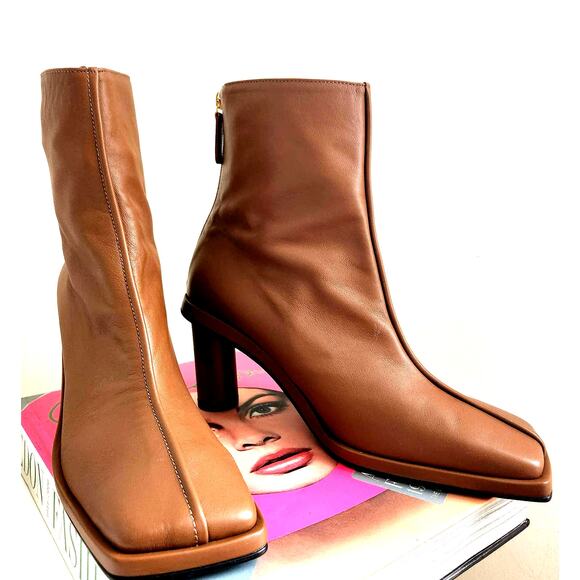 NEW REIKE NEN Front Piping Ankle Brown Boots Leather US Size 9.5 EU 40 - Picture 5 of 14